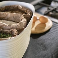 Boîte à pain Tierra + couvercle crème PM - Visuel 3