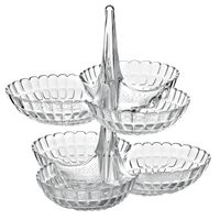 Lot de 2 plats à hors d'œuvre TIFFANY transparent - Visuel 0