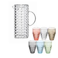 CARAFE + 6 GOBELETS ASSORTIS TIFFANY - Visuel 0