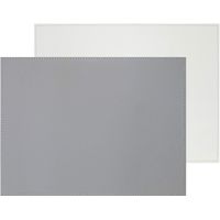 Set de table réversible 30 x 40 cm gris/blanc - Visuel 1