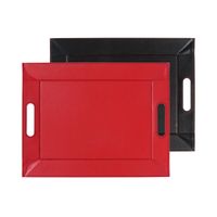 Plateau réversible rouge/noir 45 x 35 cm - Visuel 0