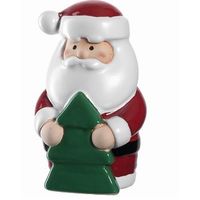 Figurine Père Noel avec sapin 15 cm - Visuel 0