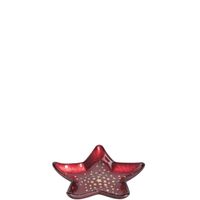 Coupelle étoile rouge 15 cm - Visuel 0