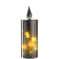 Bougie LED Felice H. 29 cm argent - Visuel 0