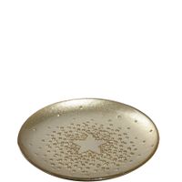 Assiette Natale or - Visuel 0