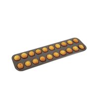 Plaque 20 madeleines en tôle anti-adhérente - Visuel 1