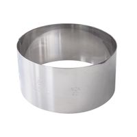 Cercle à mousse inox diamètre 8 cm - Visuel 0