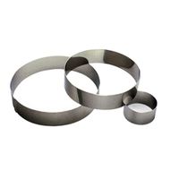 Cercle à mousse inox diamètre 12 cm - Visuel 0
