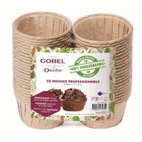 Lot de 50 moules à muffin jetables - Visuel 0