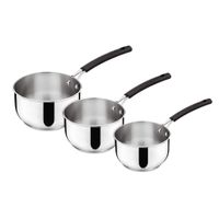 Série de 3 casseroles Tempra inox - Visuel 0