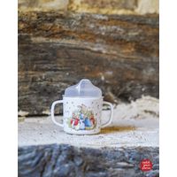 Tasse d'apprentissage antidérapante pierre lapin multicolore 160 ml - Visuel 0