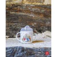 Tasse d'apprentissage antidérapante pierre lapin multicolore 160 ml - Visuel 3