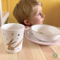 Coffret en mélamine le petit prince rose 5 pièces - Visuel 4