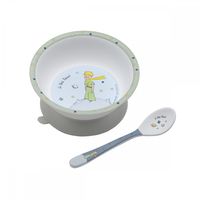 Bol ventouse avec cuillère en mélamine Le petit prince - Visuel 0