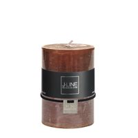 Bougie Cylindre Marron M 48h - Visuel 0