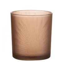 Photophore feuille beige 8cm - Visuel 0