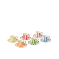 Coffret 6 tasses et sous-tasses 85 ml - Visuel 0