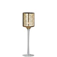 Photophore sur pied Gatsby Or 7x7x25 cm - Visuel 1