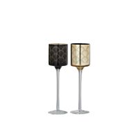Photophore sur pied Gatsby Or 7x7x25 cm - Visuel 2
