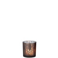 Photophore fleur mat 7x7x8 cm - Visuel 1