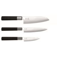Coffret 3 couteaux japonais Wasabi noir - Visuel 0