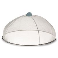 Couvre Plat Cara acier inoxydable Argent  35 x 35 x 15 cm - Visuel 0