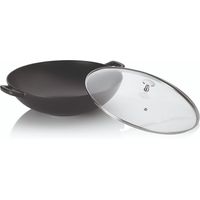 Wok Calido en fonte noire 36 cm - Visuel 0