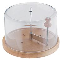 Girolle à fromage en bois + cloche - Visuel 0