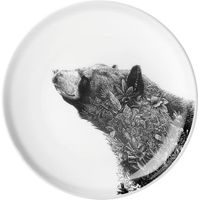 Assiette Marini Ferlazzo Ours Noir 20 cm - Visuel 0