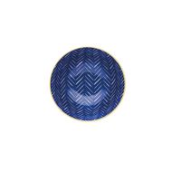 Bol Buddha bowl - motifs chevrons bleus - Visuel 1