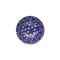 Bol Buddha bowl - motifs floraux bleus - Visuel 1