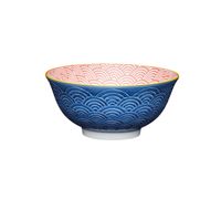 Bol Buddha bowl - motifs arqués bleus - Visuel 0
