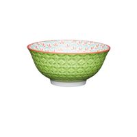 Bol Buddha bowl - motifs géométriques vert - Visuel 0