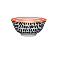 Bol Buddha bowl - motif tourbillon rouge - Visuel 0