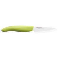 Couteau d'office en céramique manche verte 7,5 cm - Visuel 0