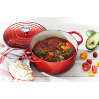 Cocotte ronde cerise 24 cm - Visuel 2