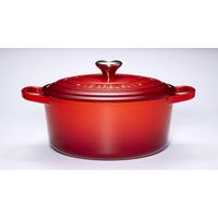 Cocotte ronde D26 cm Cerise - Visuel 1
