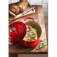 Cocotte en fonte ovale 31 cm Cerise - Visuel 1