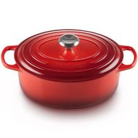 Cocotte ovale en fonte Cerise 35 cm - Visuel 2