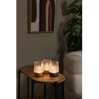 Lot de 3 lampes Lily cuivre - Visuel 1