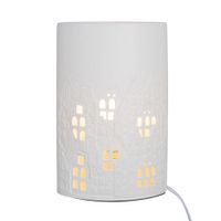 Lampe la Ville porcelaine H28cm - Visuel 0