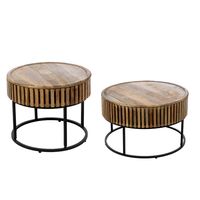 Tables Roseau en bois de manguier - Visuel 0