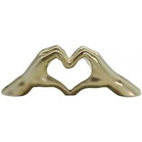 Sculpture main coeur doré - Visuel 1