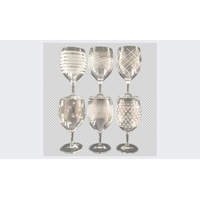 6 verres à pied rose OSLO 33 CL - Visuel 1