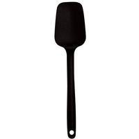 Spatule cuillère noir en silicone - Visuel 0