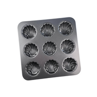 Plaque 9 madeleines Coquillages anti-adhérente - Visuel 1