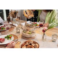 Casserole en verre 20 cm 2,5 L avec couvercle - Visuel 1