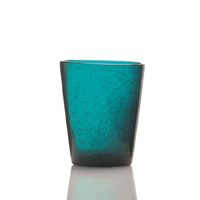 Verre bullé colors 30 cl bleu pétrol - Visuel 0