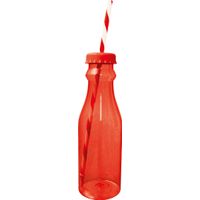 Bouteille SODA avec paille rouge - Visuel 0