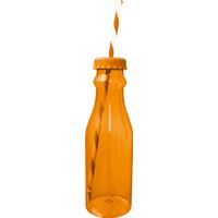 Bouteille SODA avec paille orange - Visuel 0